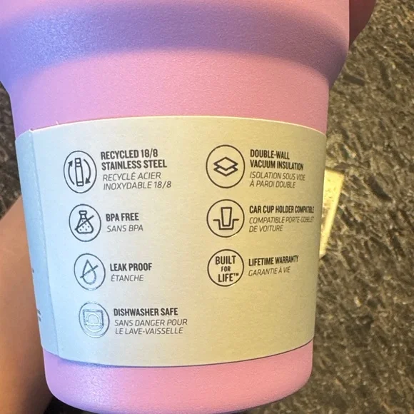 Stanley The FlipStraw Quencher Protour Tumbler- 30oz. Soft Orchid color - Picture 6 of 7